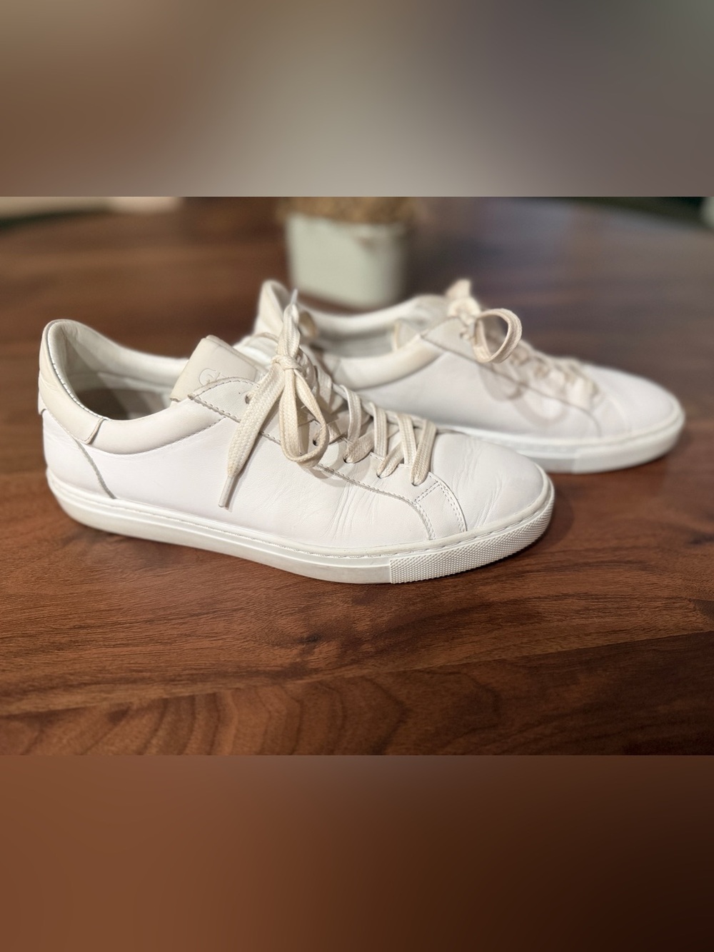 Greats Women's Off-White Leather Sneakers